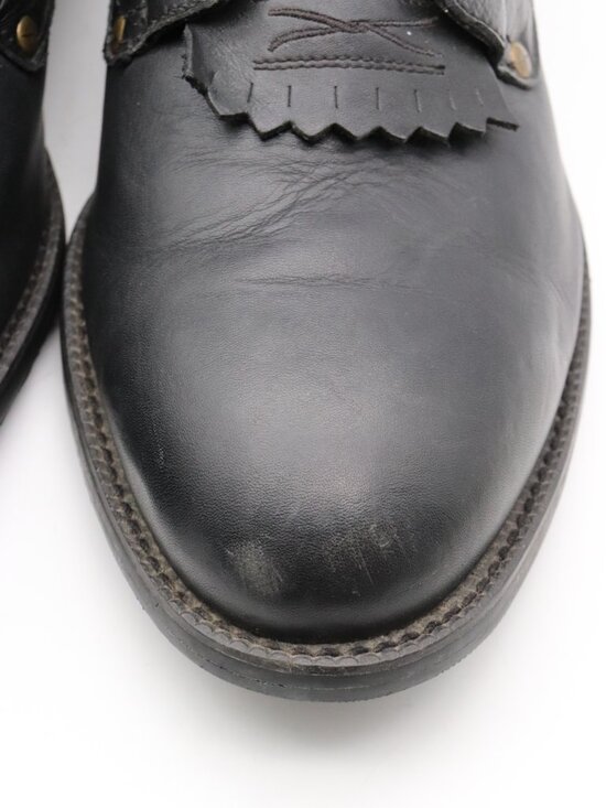 Twisted X Black Leather Men\'s Size 12 D Kiltie Boots Lace Up Boots MLC0002 main image 11